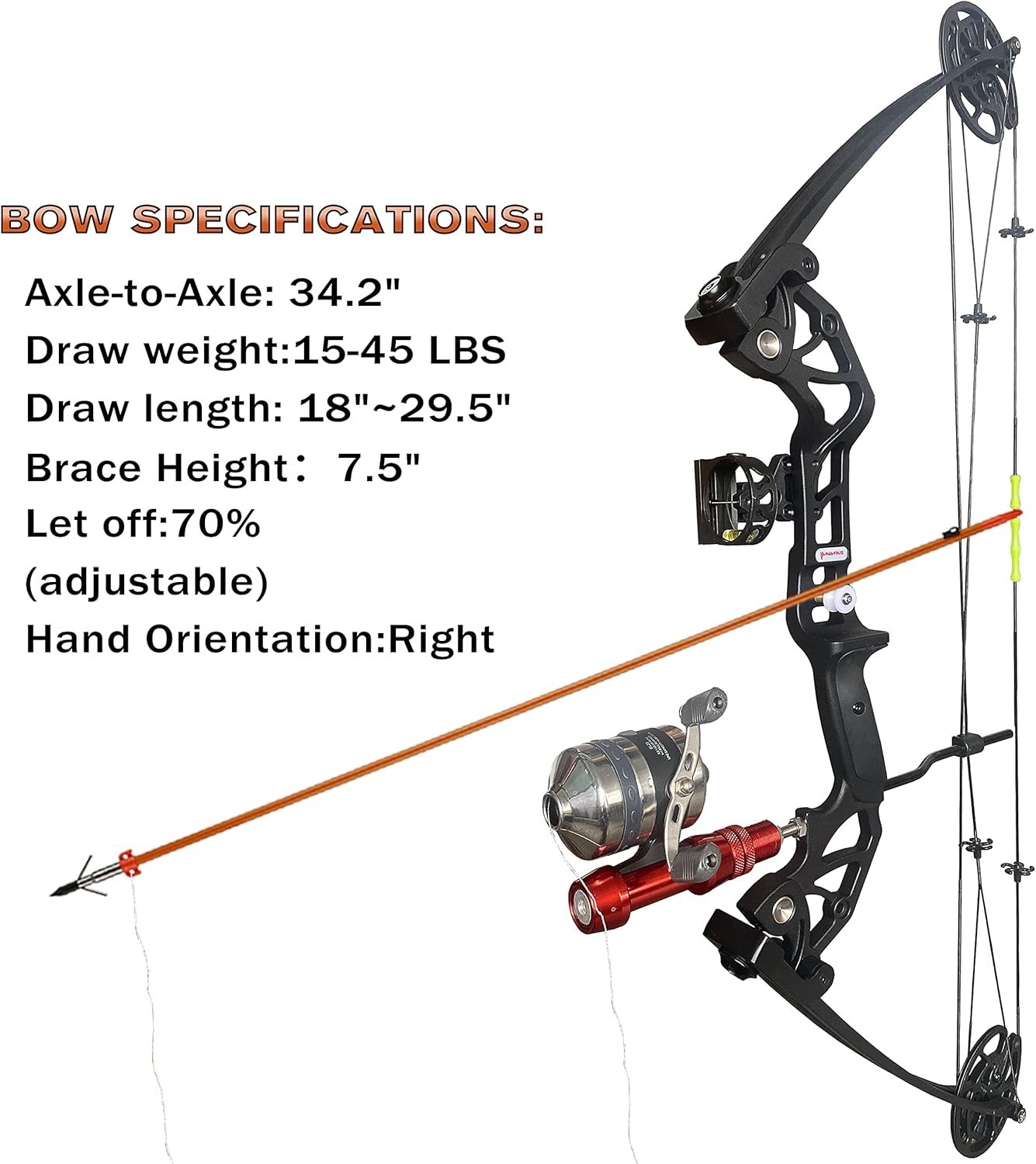 Compound Bowfishing Kit 15-45 LBS Right Handed