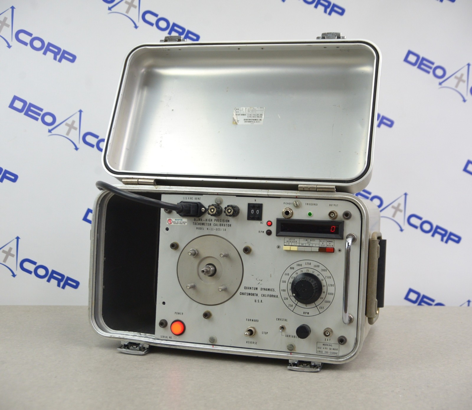 Quantum Dynamics N-11-ECS/3A Ultra High Precision Tachometer Calibration System