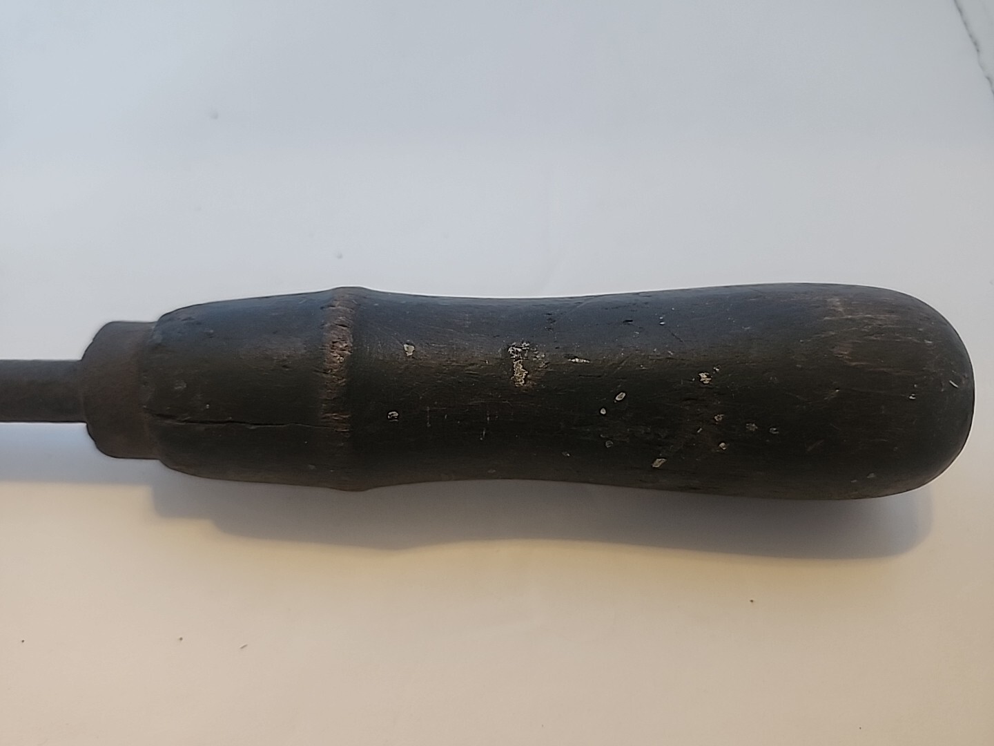 antique copper soldering iron 13"