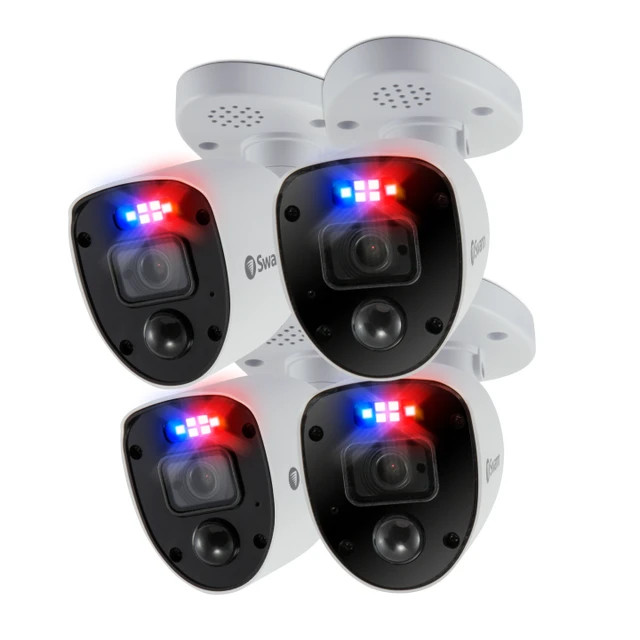 Swann 4K Add-On DVR Bullet Security Camera System with Sensor Spotlight