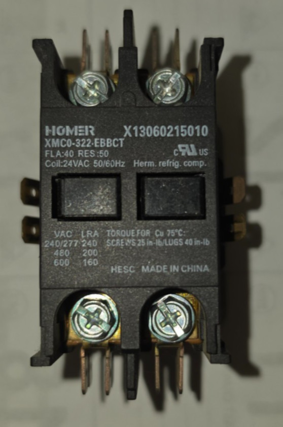 Tyco Electronics Contactor 3100-20Q1542; X13060215010; 24VAC 50/60 HZ *Pre-Owned