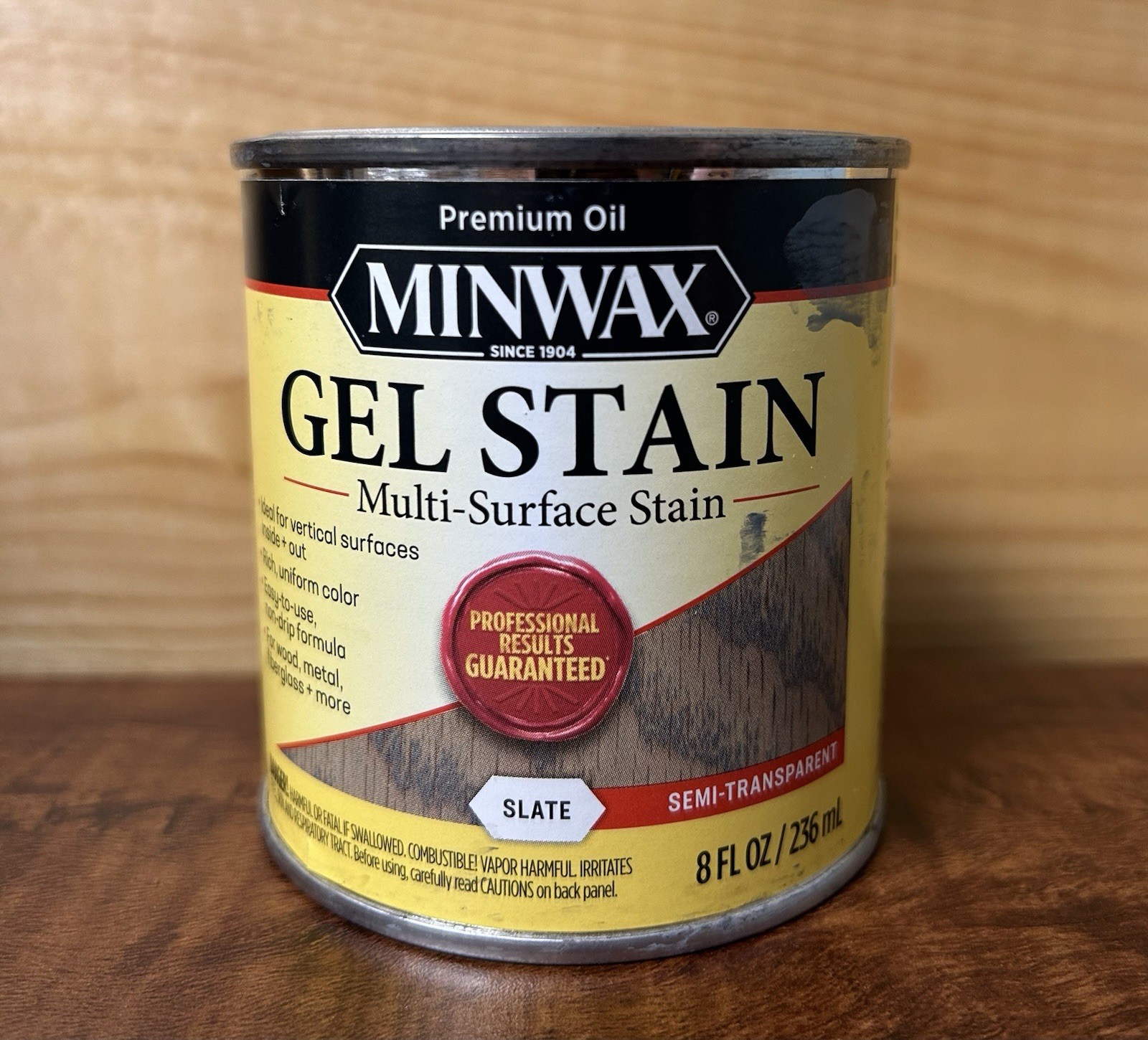 Minwax Wood Gel Multi-Surface Stain (1/2 pint) SLATE