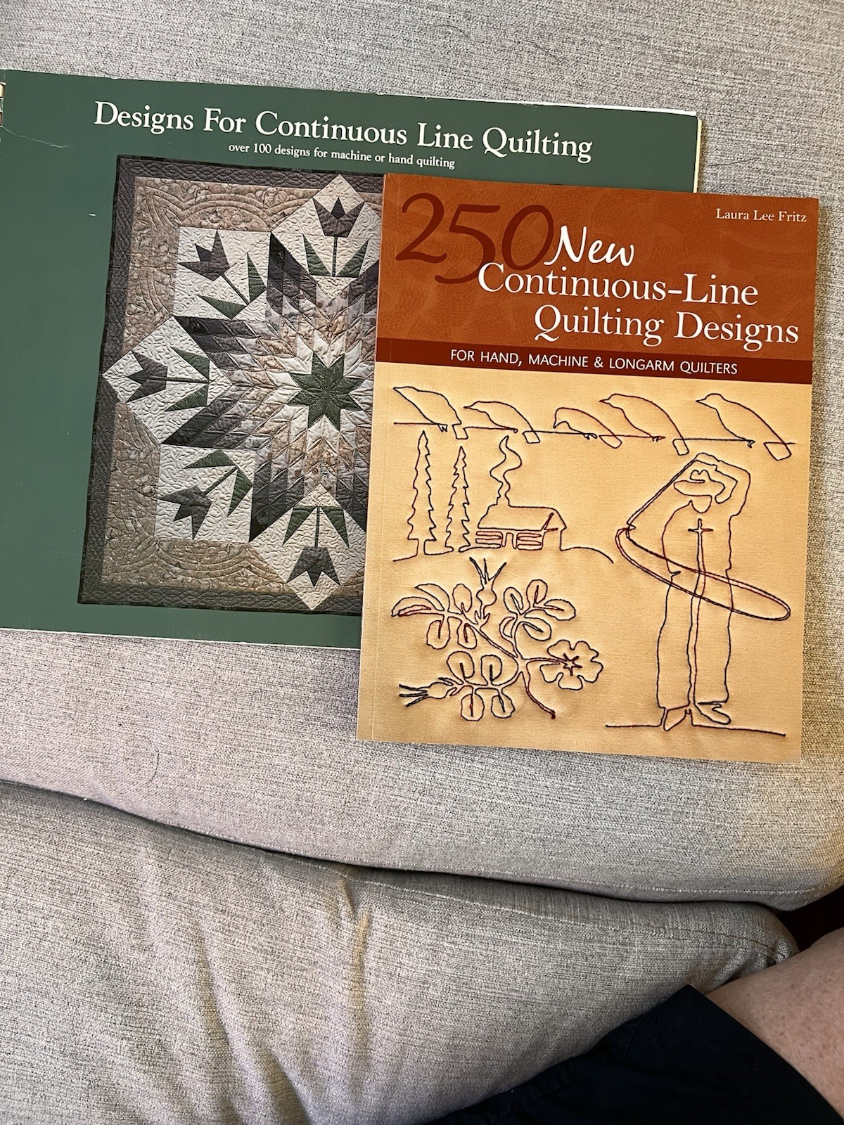 Continuous Line Quilting Book Lot Longarm Machine Hand Quilt Design Patterns EUC