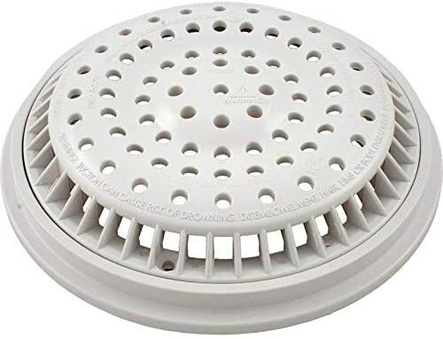 Waterway 640-2310V 8in Anti-Vortex Frame and Cover, White
