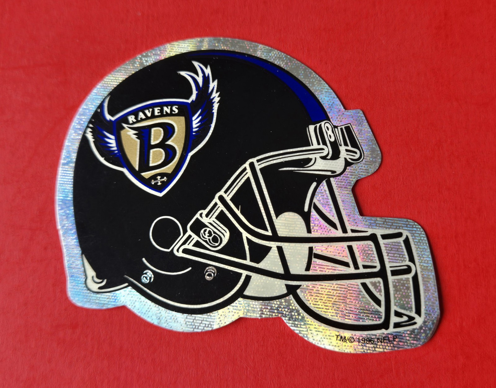Vintage Baltimore Ravens Helmet Sticker 1996 NFL Vending Machine VFI Football