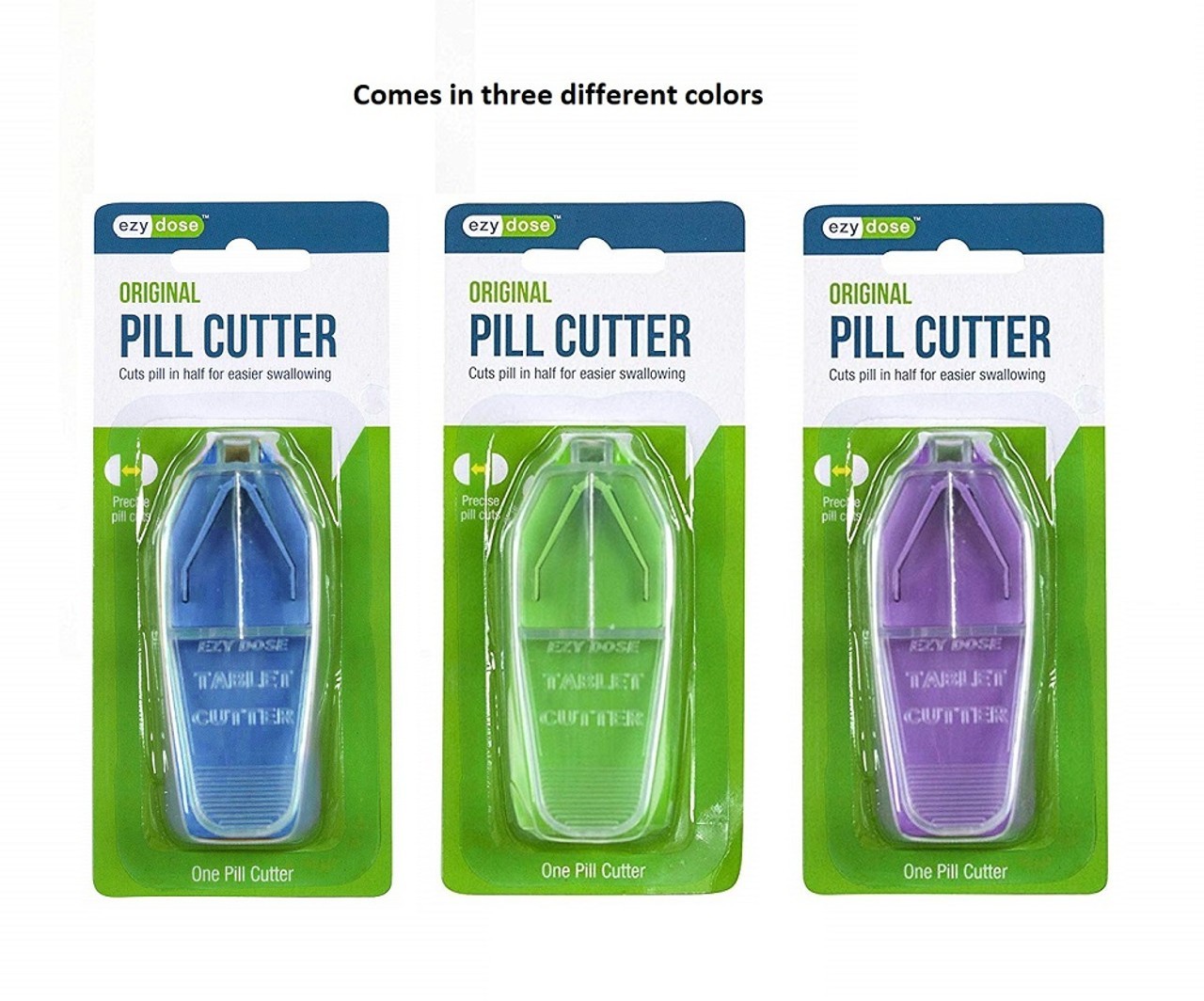 Tablet cutter is designed for safely and accurately splitting tablets. Lot of 2