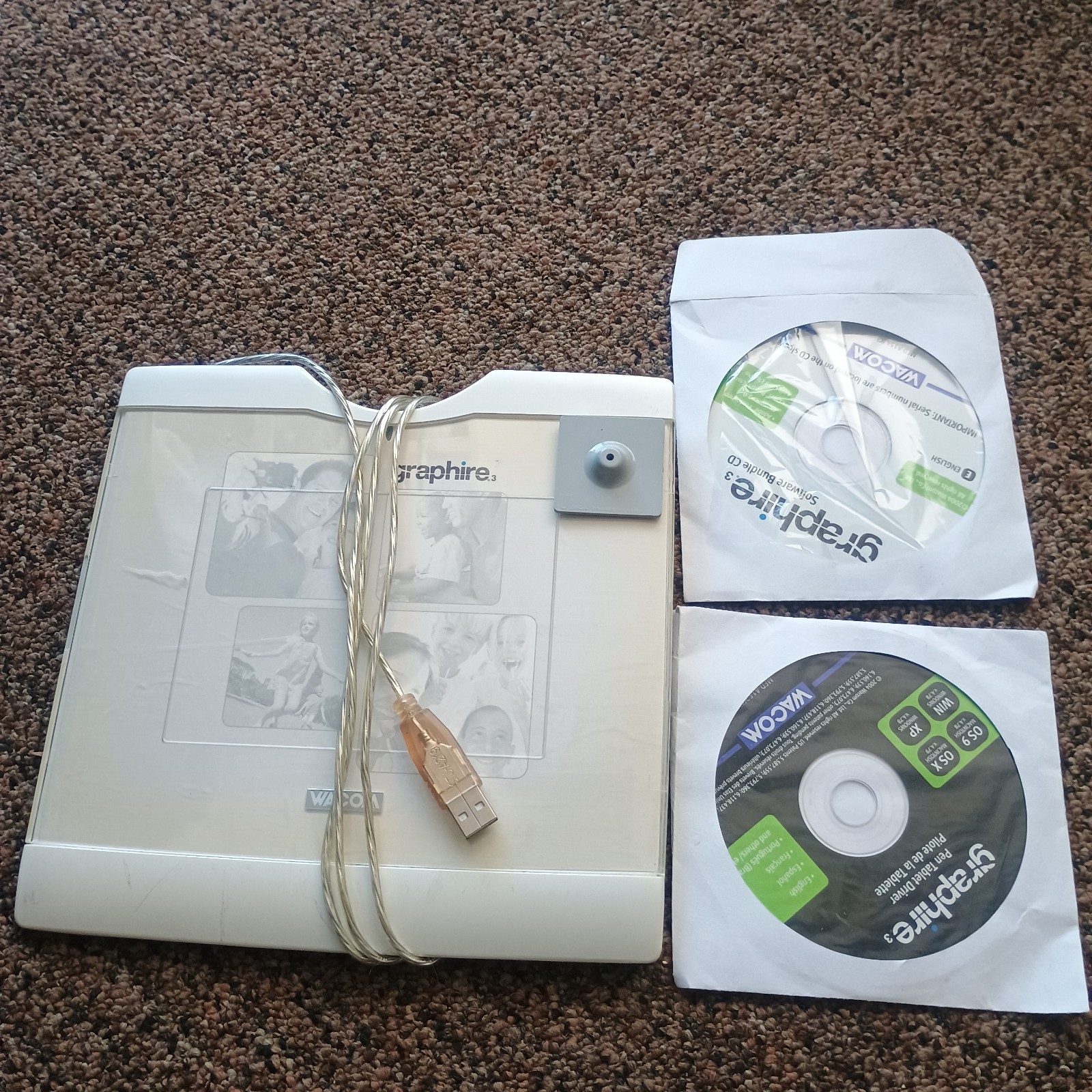 Wacom Graphire 3 Tablet With Install Discs