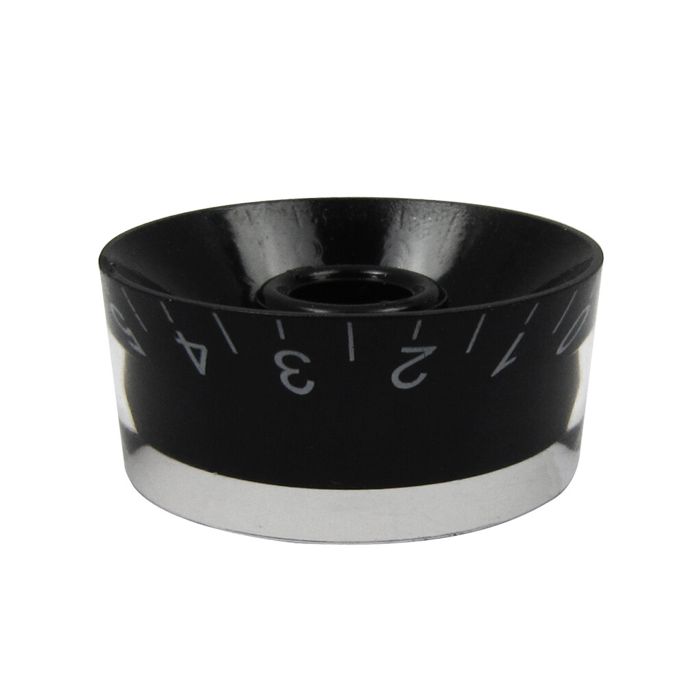 20PCS Volume Tone Control LP Guitar Speed Knobs Button Black & White Numbers
