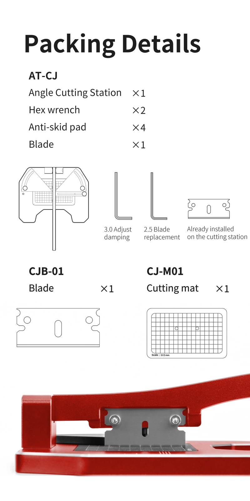 DSPIAE Angle Plate Cutting Station AT-CJ - US
