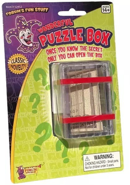 Wonder Treasure Box Magic Trick - Puzzle, Lock Box, Brain Teaser, Bank Safe