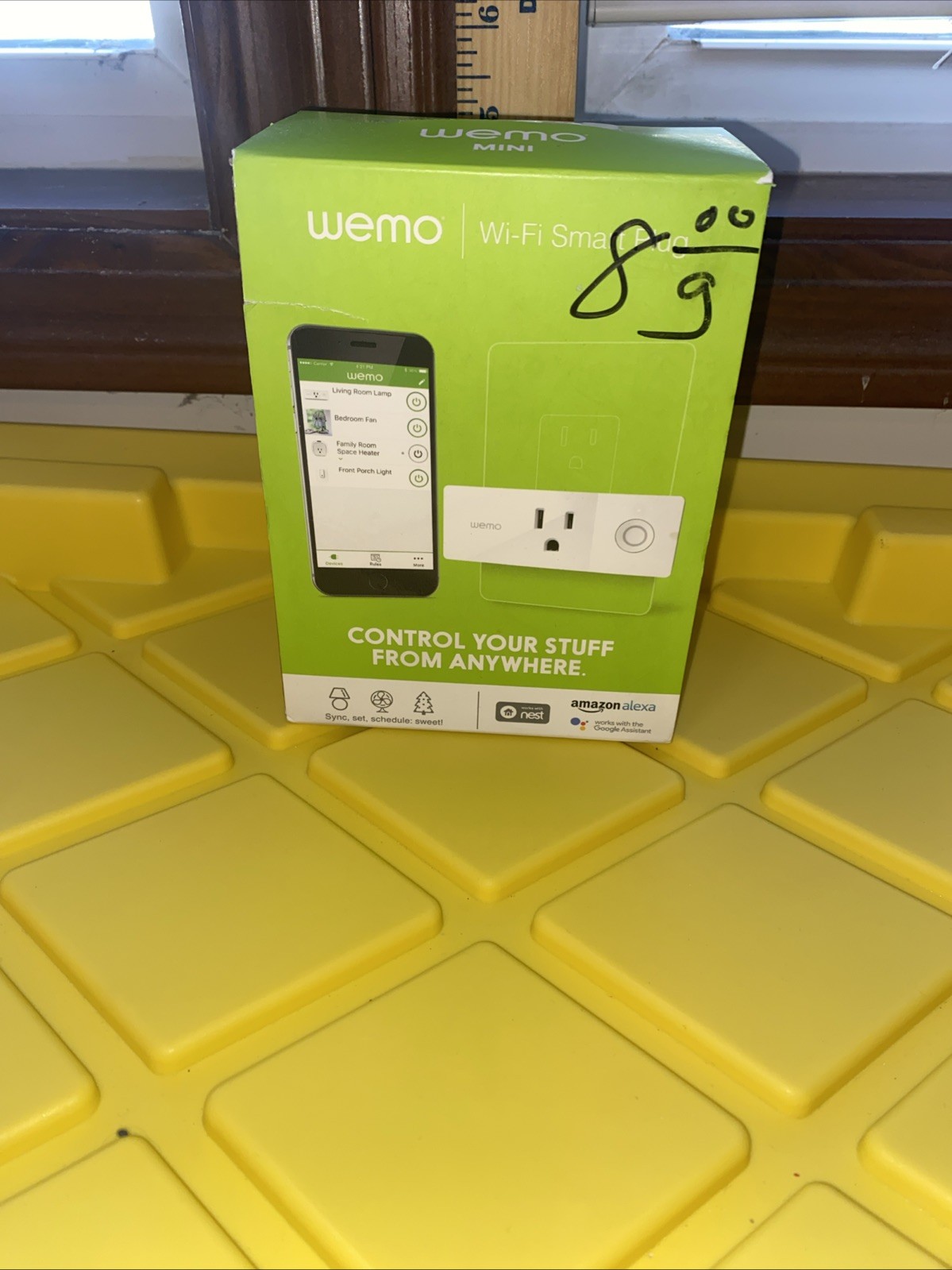 Wemo Mini Smart Plug, Wi-Fi Enabled, Alexa & Google Assistant F7C063