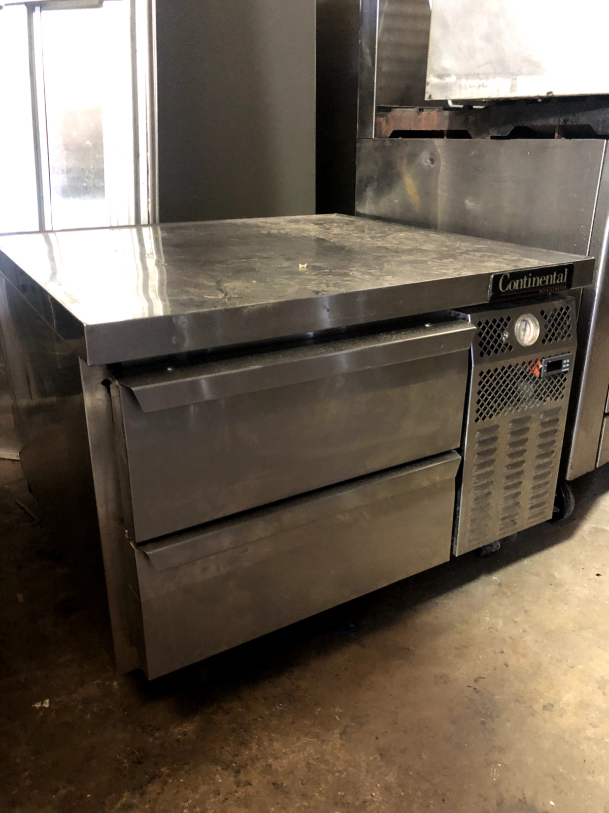 Continental 36" Refrigerated Chefs Base 2 Drawer