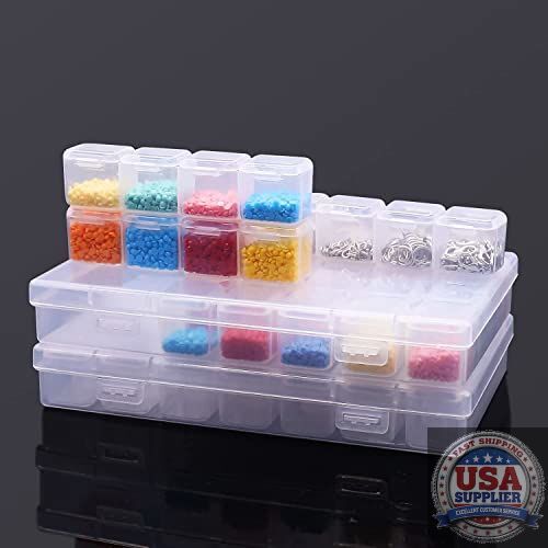 Diamond Painting Storage Containers Portable Bead Storage Box Gird