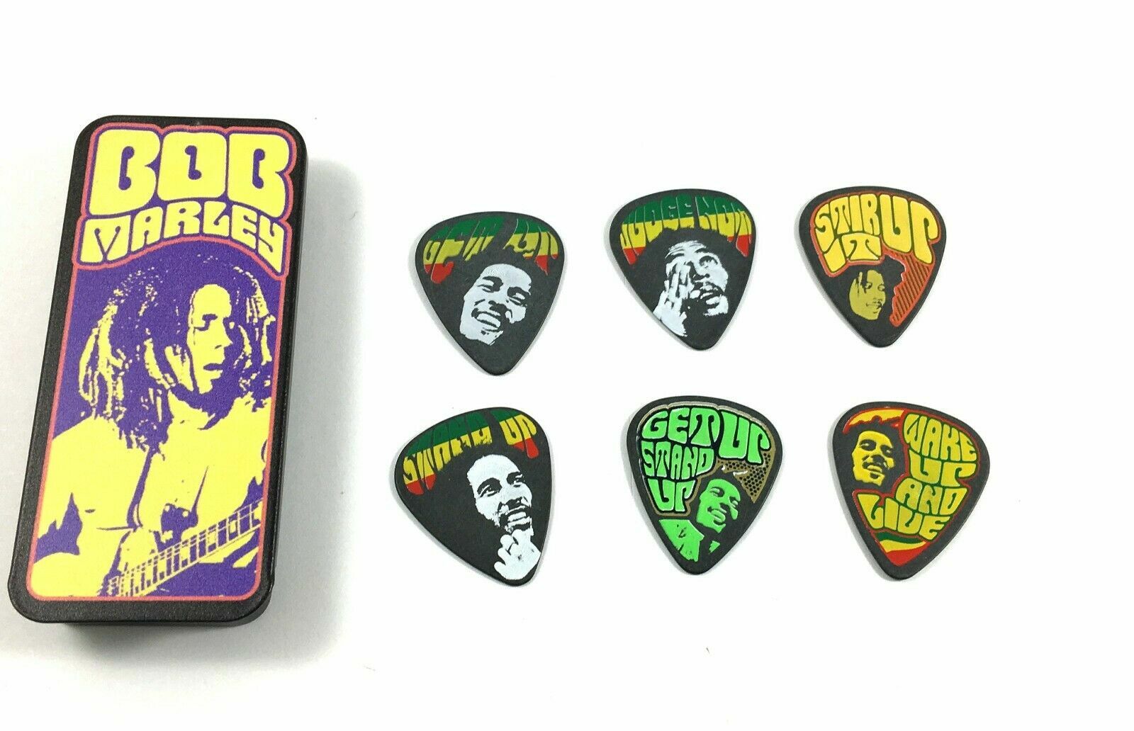 Bob Marley Guitar Picks-Poster Series - Licensed by Dunlop or Individual Display
