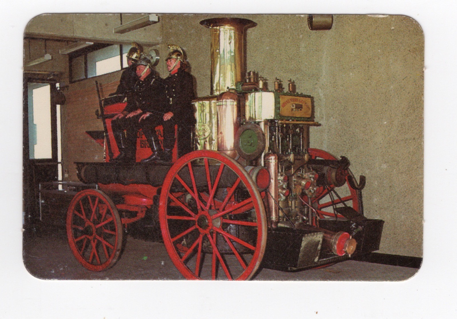 Australian Fire Brigade Trade Card #04 Stand-Mason Steamer (1890)