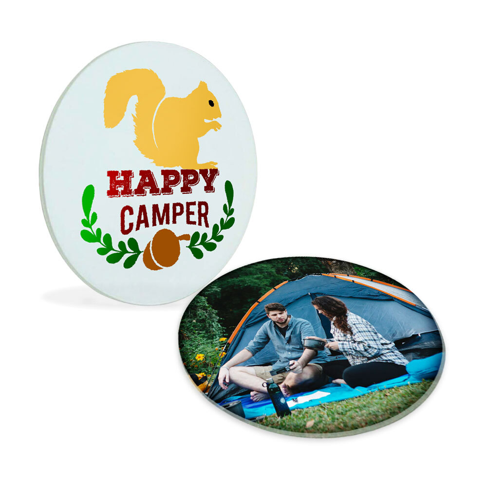 USA 120pcs/CTN Diameter 3.9" Round Sublimation Blank Glass Coaster