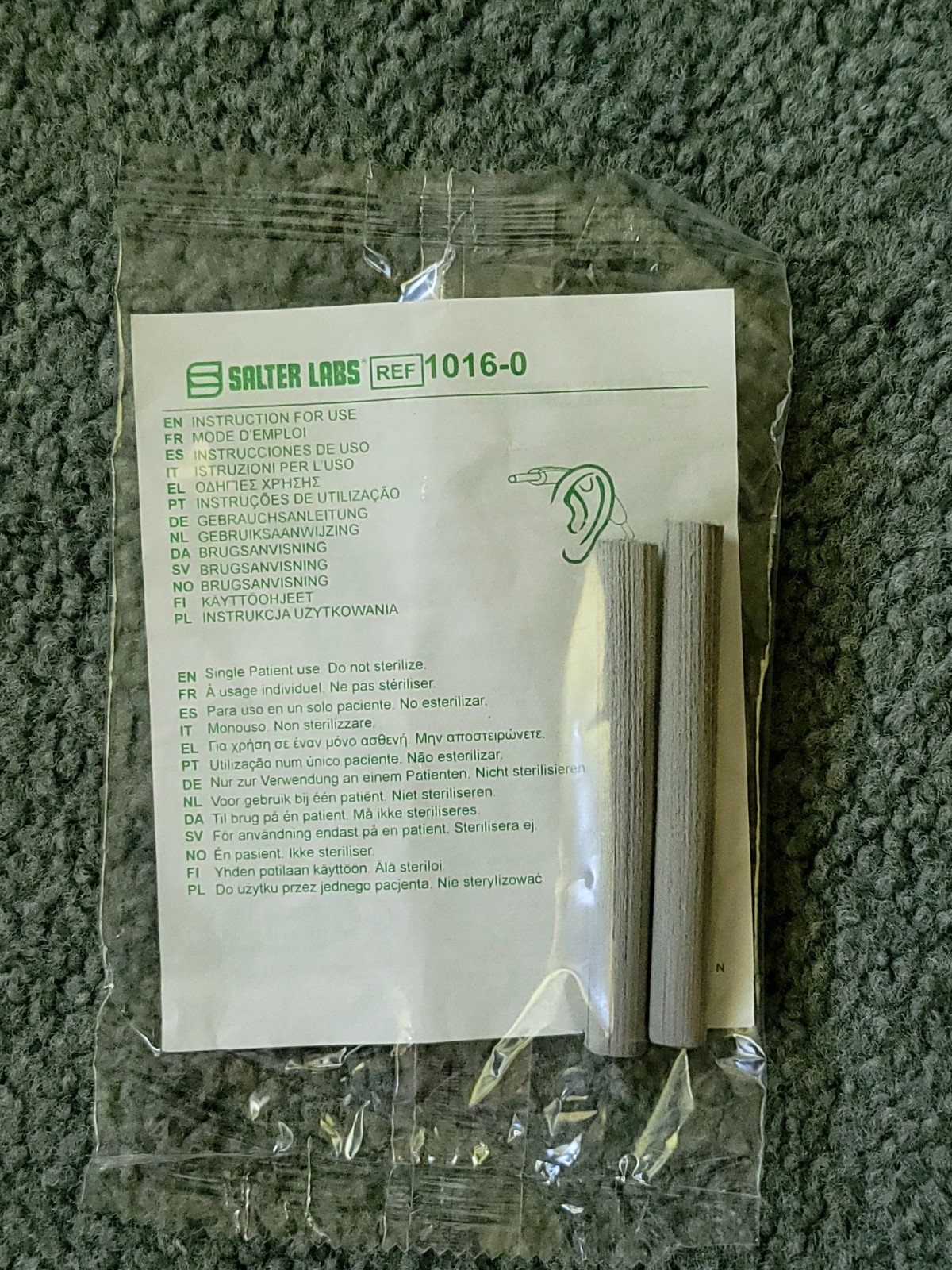 Salter Labs 1016-0 EZ Wrap Nasal Oxygen Cannula Ear Cushion 2/Pack (LOT OF 17)