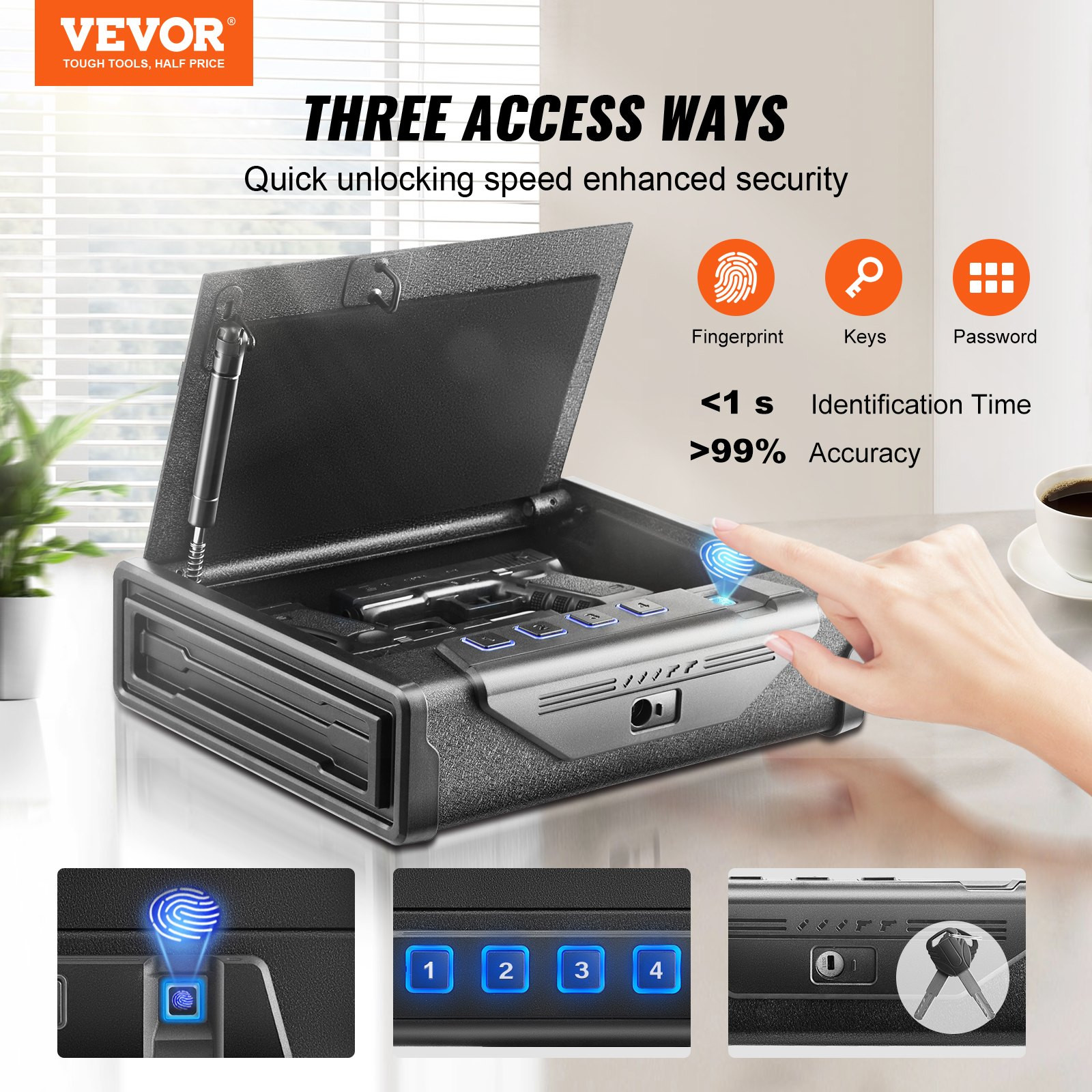 Gun Safe for Pistols, Car