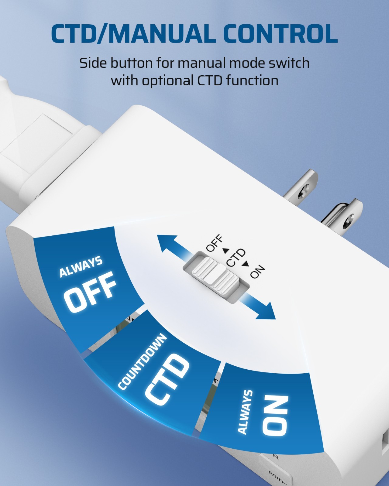 DEWENWILS 2-Pack Timer Outlet, 36H Countdown, Repeat Function,for Lights & Fans