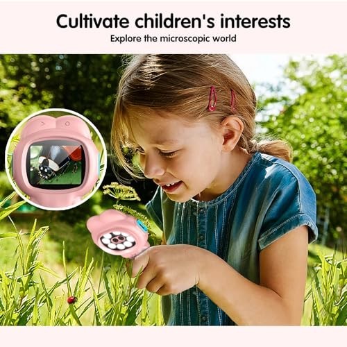 Microscope for Kids, Mini Portable Handheld Microscope with 500X Magnification,