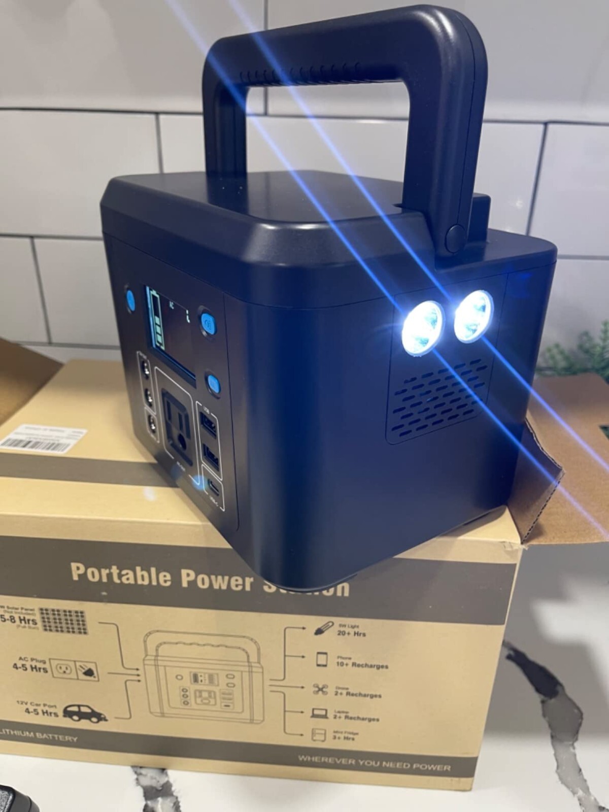 Open Box 350W 260Wh 70000mAh Power Station Random Color Lithium Battery