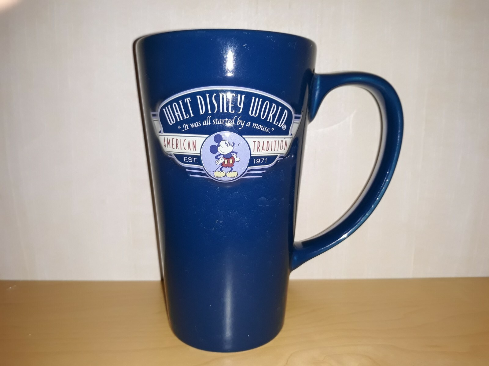 Walt Disney Mickey All Started By a Mouse Coffee Mug An American Tradition 1971