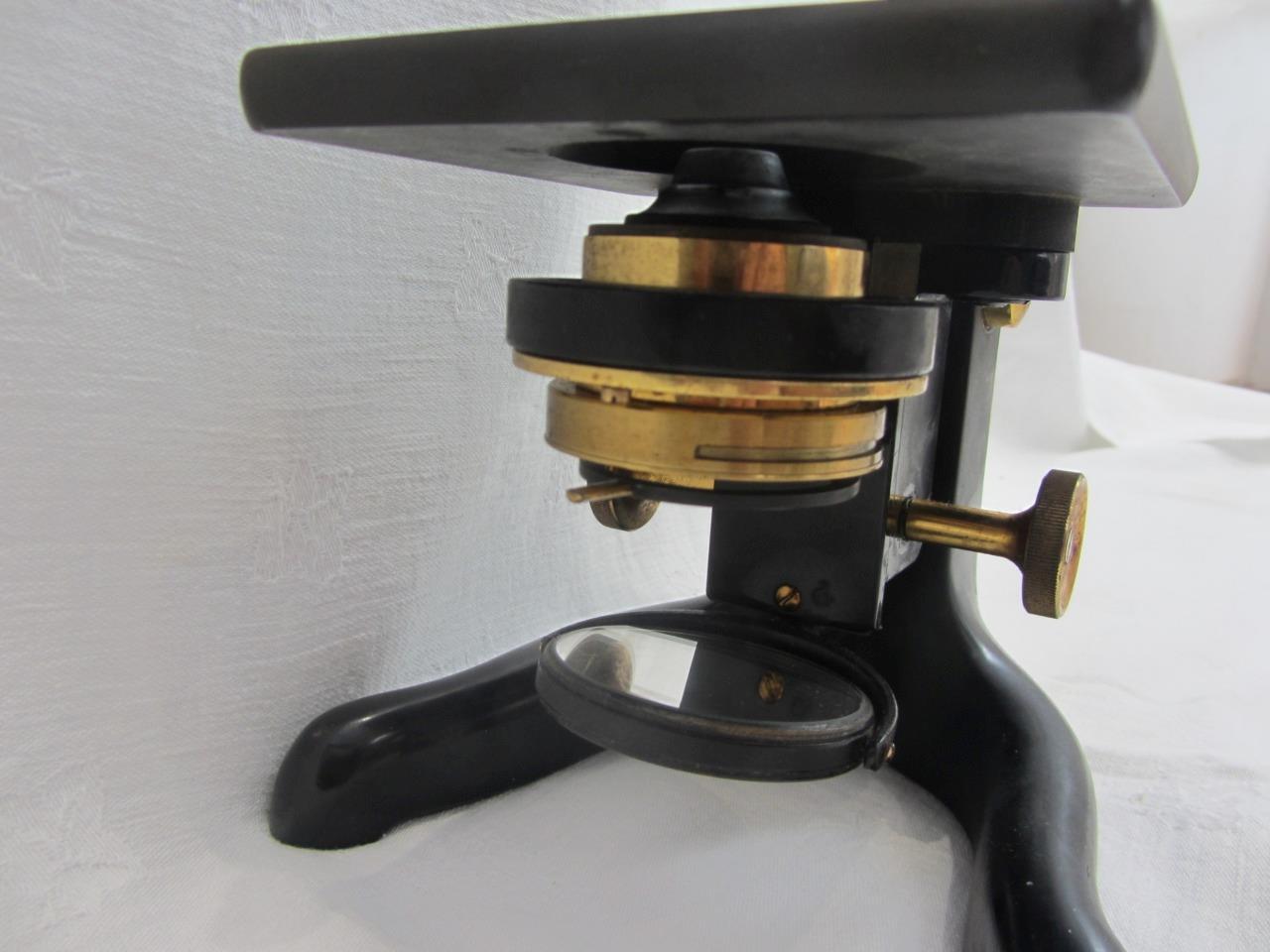 Watson London Brass/Enamel Service Compound Microscope #63016 c1937 (Cased)