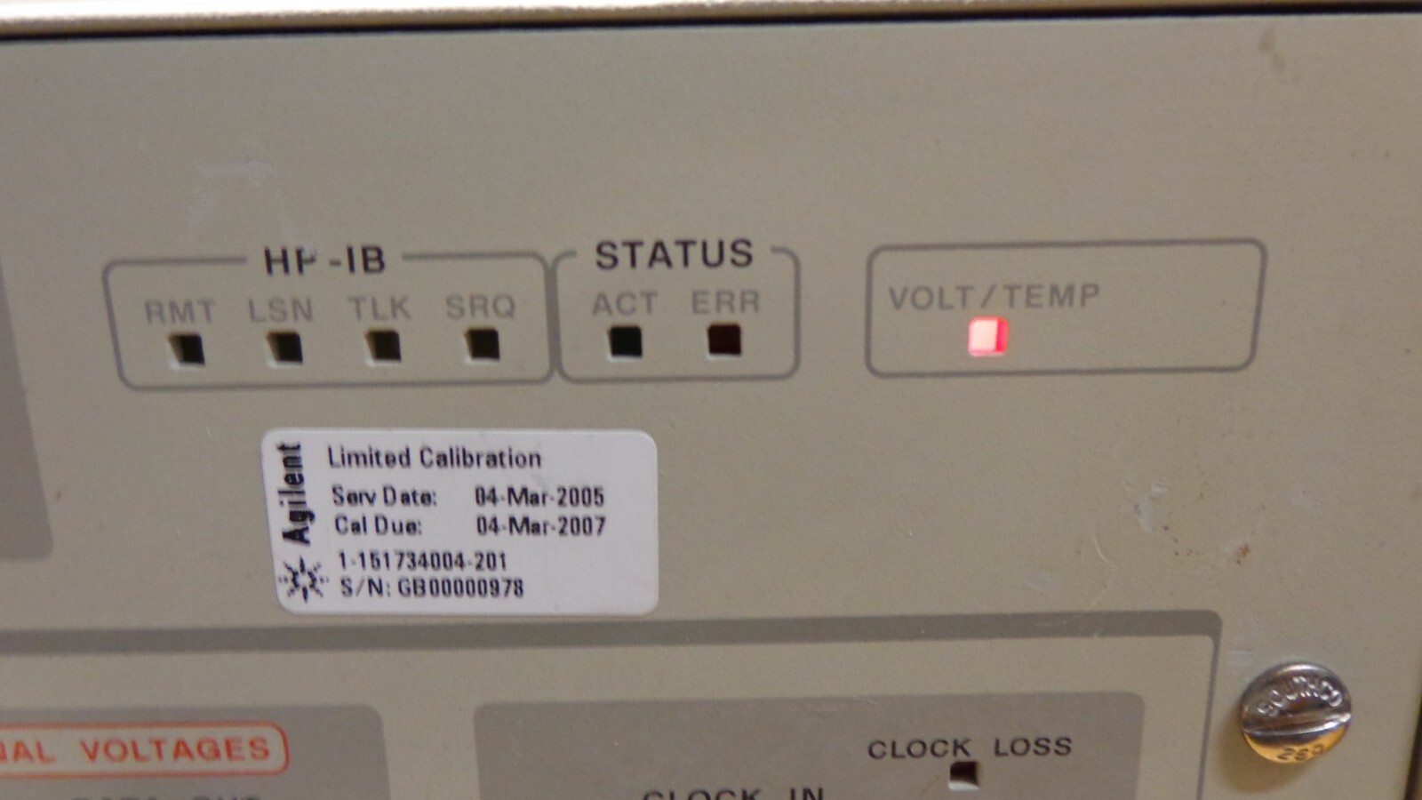 HP/Agilent 70843B Error Performance Analyser