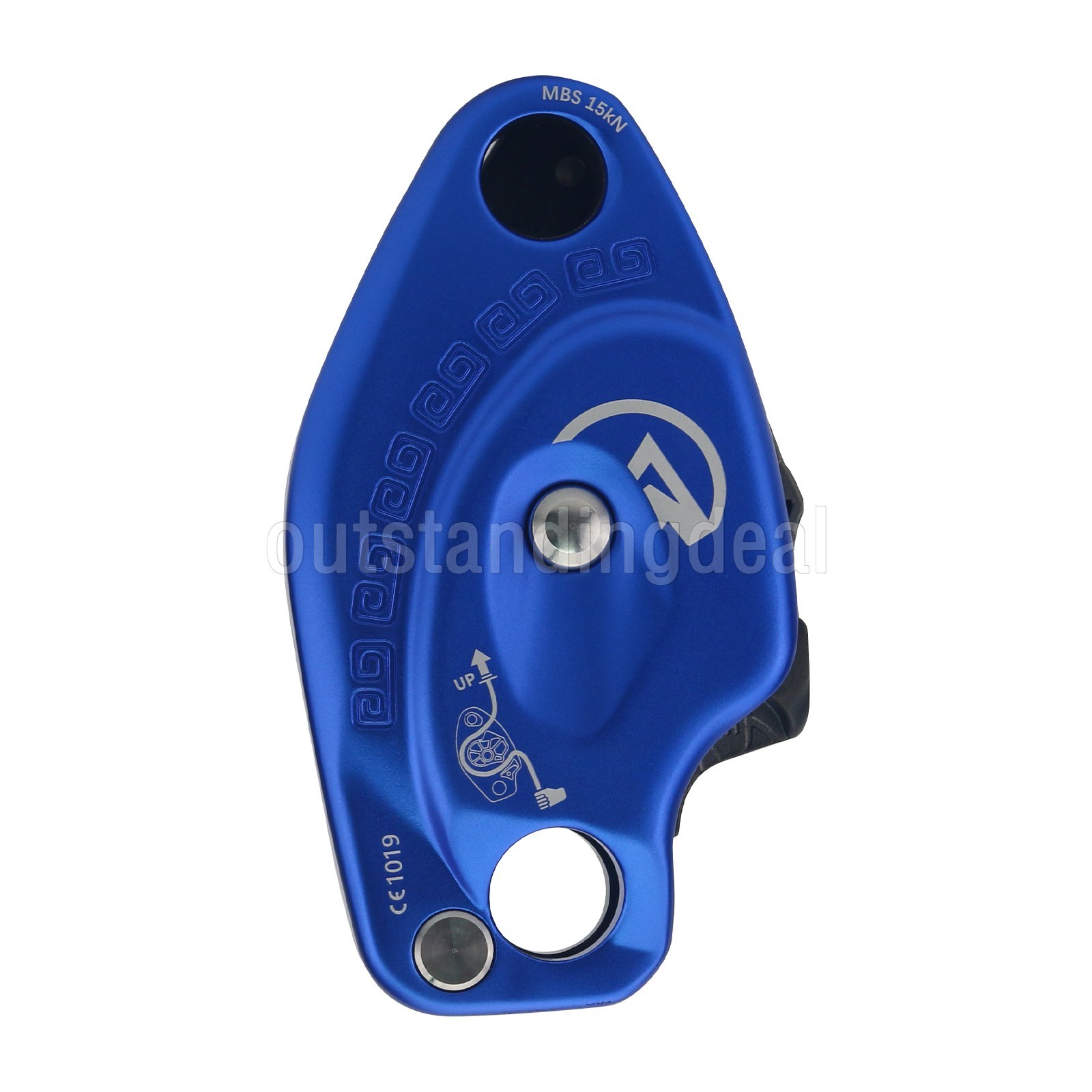 Anti-panic Descender 15KN 10-12mm Rope Climbing Lift Retarder High Altitude