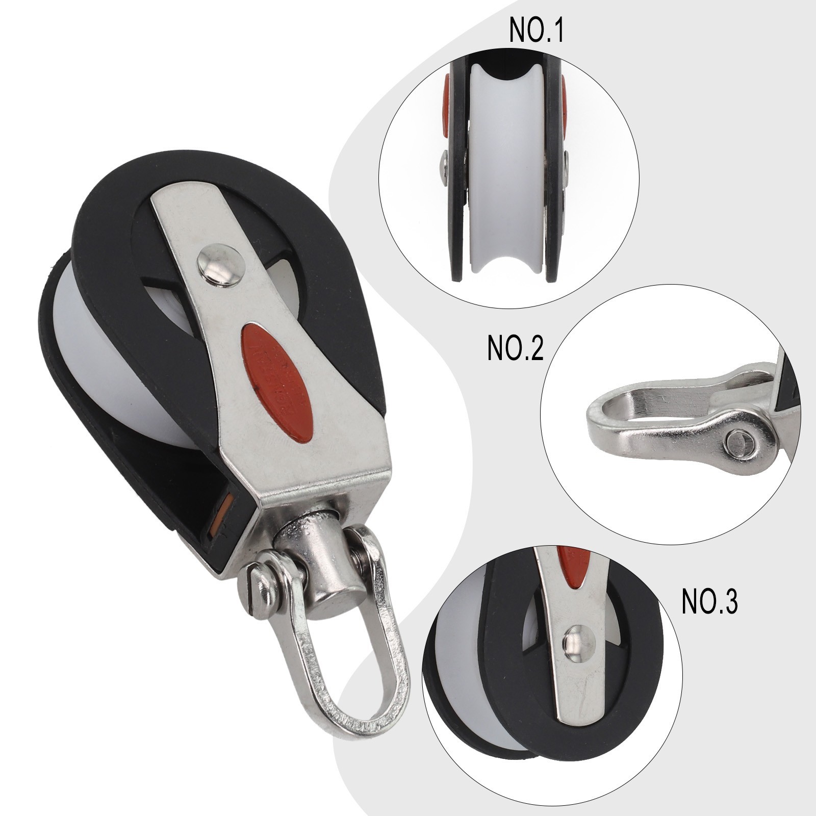 Efficient Single Pulley for 1500Lbs Load Capacity in Sailboat Applications
