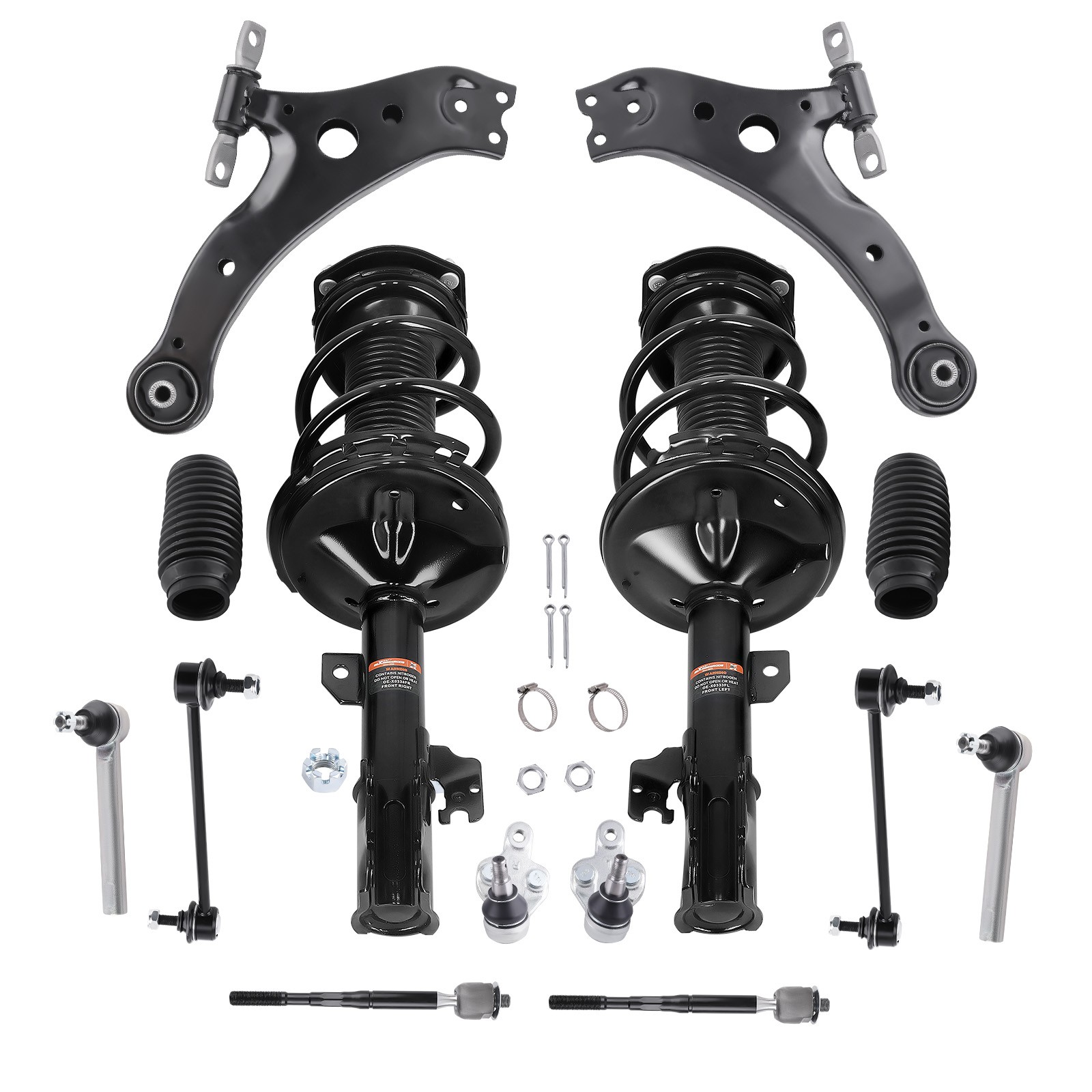 Suspension Front Struts w/ Control Arm 14PC For Toyota Highlander 2004-2007 3.3L