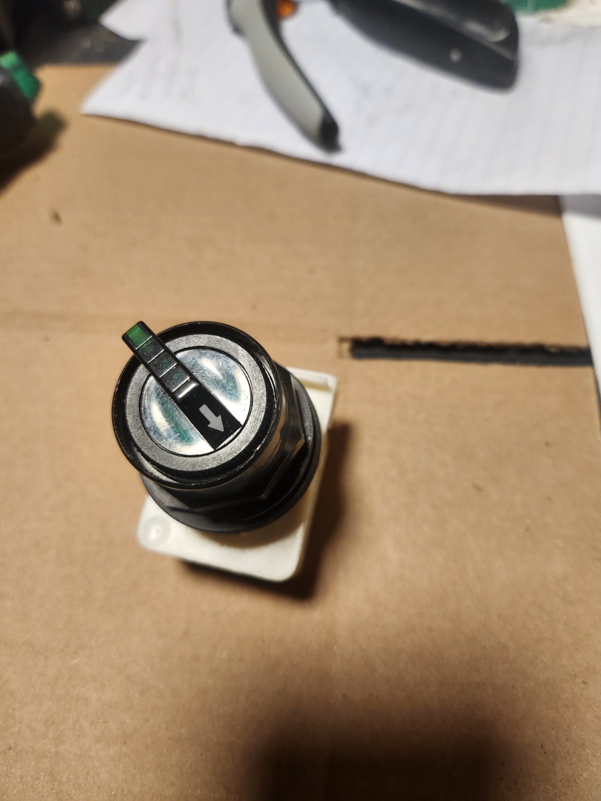 Schneider 9001KM1 GREEN SWITCH...NOT IN ORIGINAL BOX.