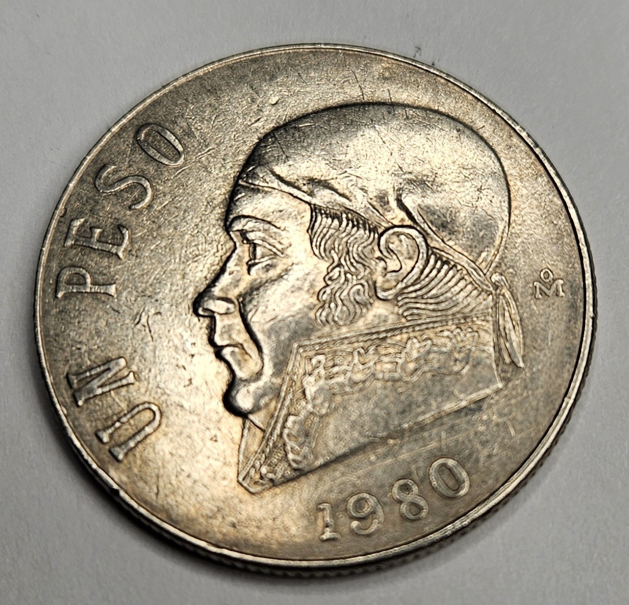 1980 Mexico 1 One Un Peso - Copper Nickel Coin - Mexican - World Coin