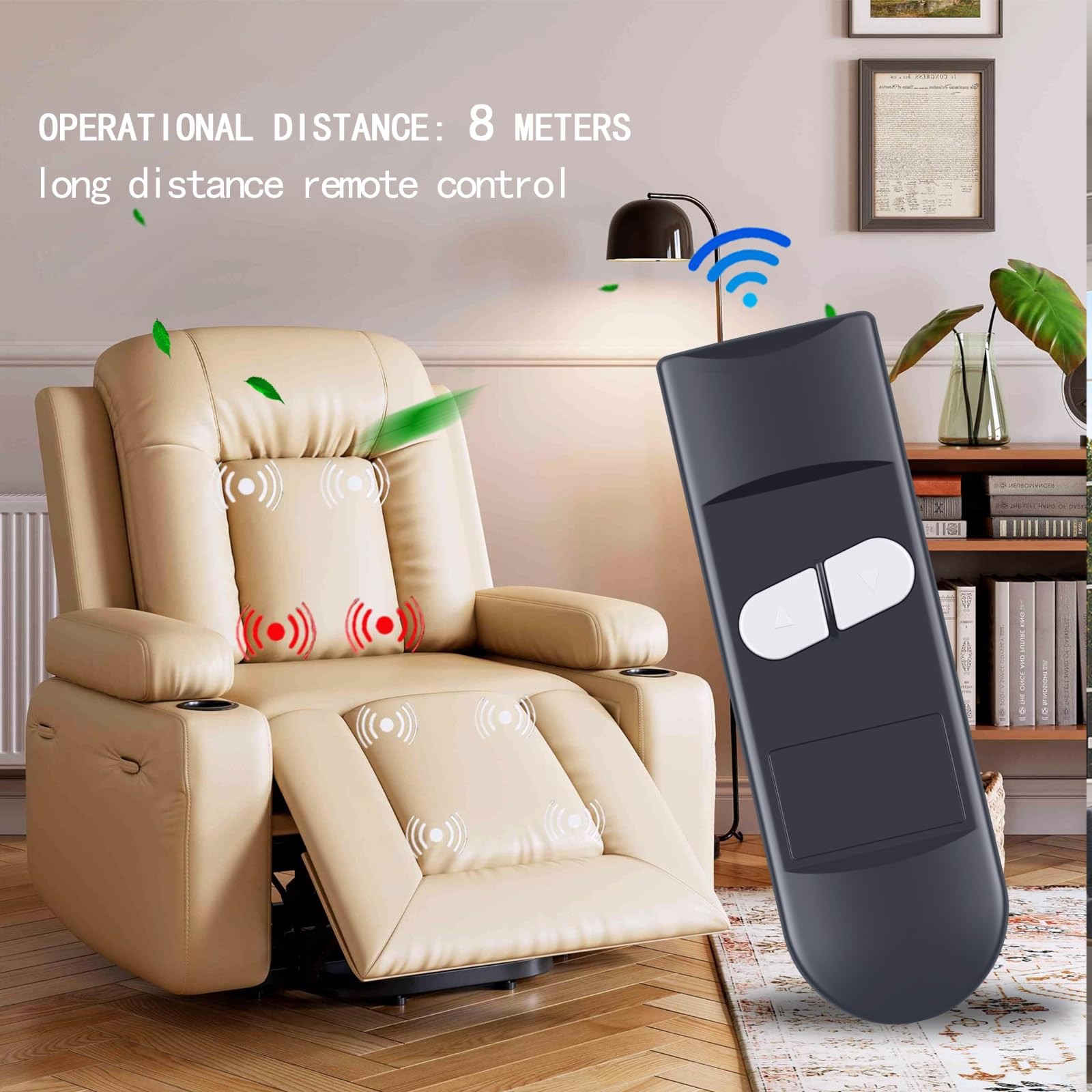 Recliner Remote Hand Control Replacement for Fromann, 90 Degree 2 Button 5 pin R