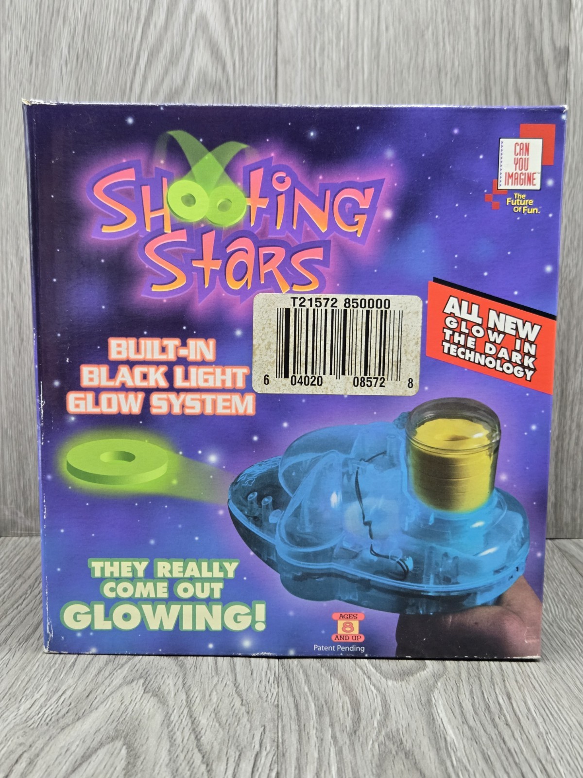 Vintage Shooting Stars Raygun Glow in Dark Disc Shooter 30 Discs
