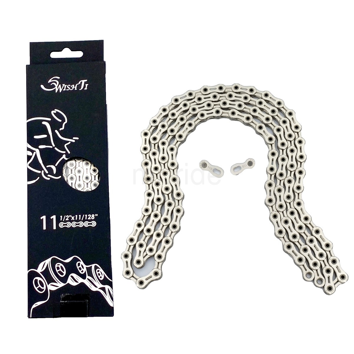 SwishTi Bike 11 Speed Chains X11SL for Shimano/Campagnolo/KMC/Sram use Silver