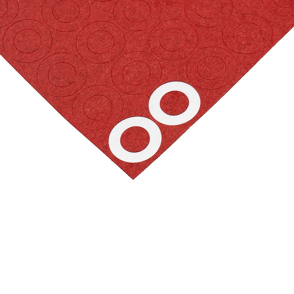 Battery Insulators Paper Cardboard Hollow Insulating Red 10mm 2 Sheets
