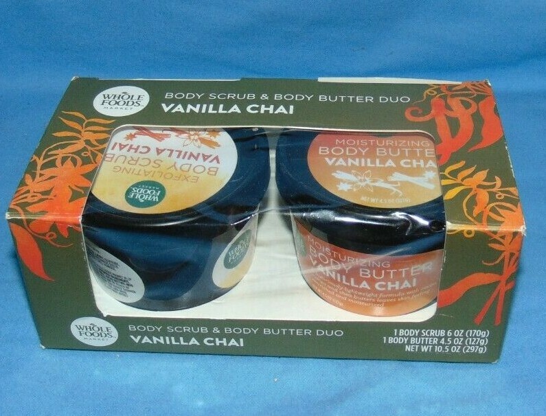 Whole Foods Body Scrub and Body Butter Vanilla Chai New