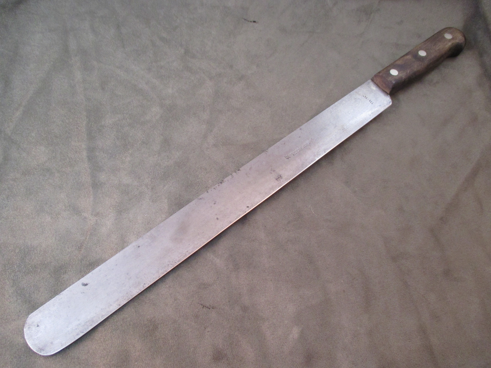 Vintage 14 inch Henckels Semi-Flexible Round Nose Slicer Knife - 114-14"