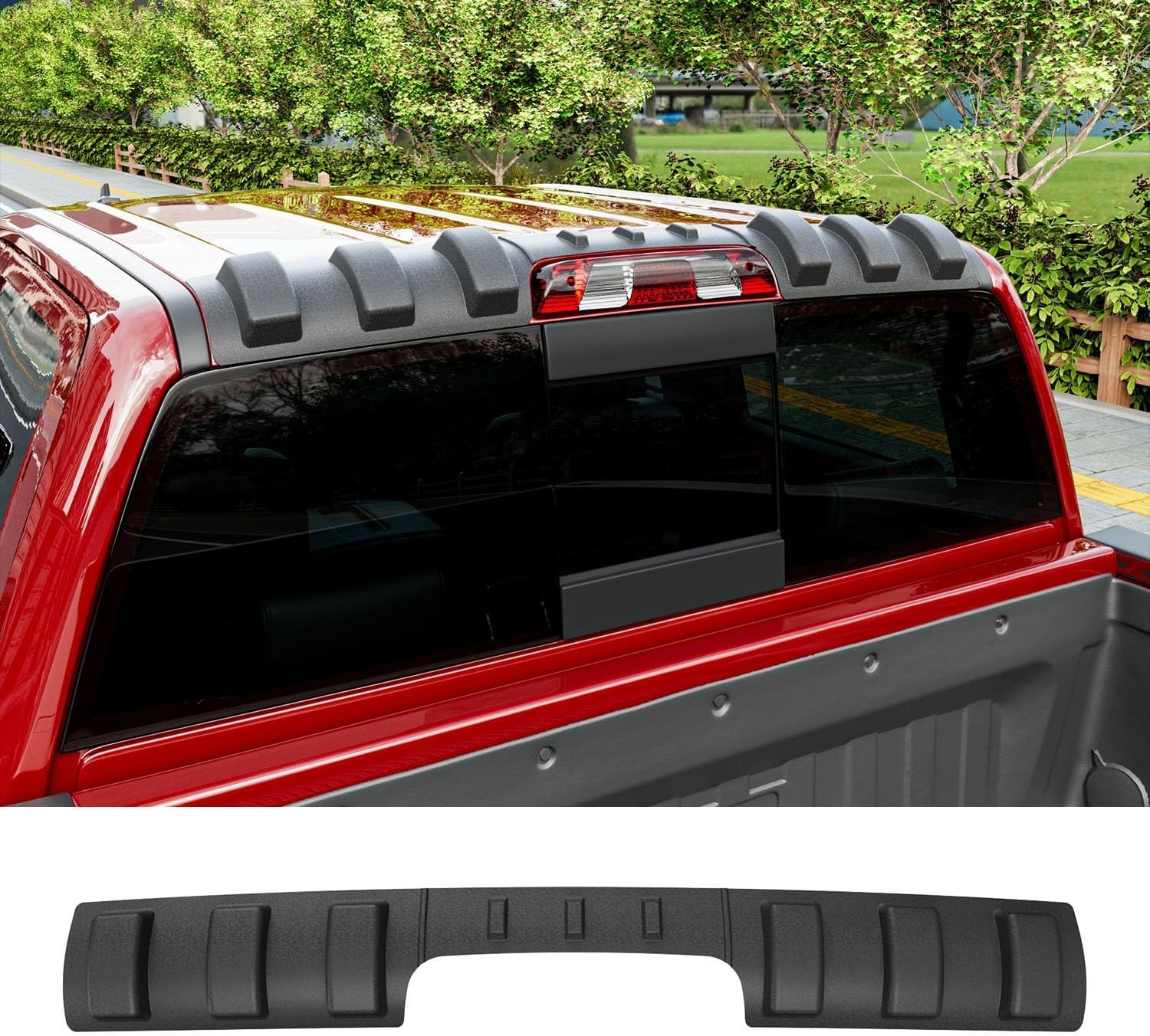 For 2014-2018 Chevy Silverado GMC Sierra 1500 Rear Roof Protector Rear Spoiler