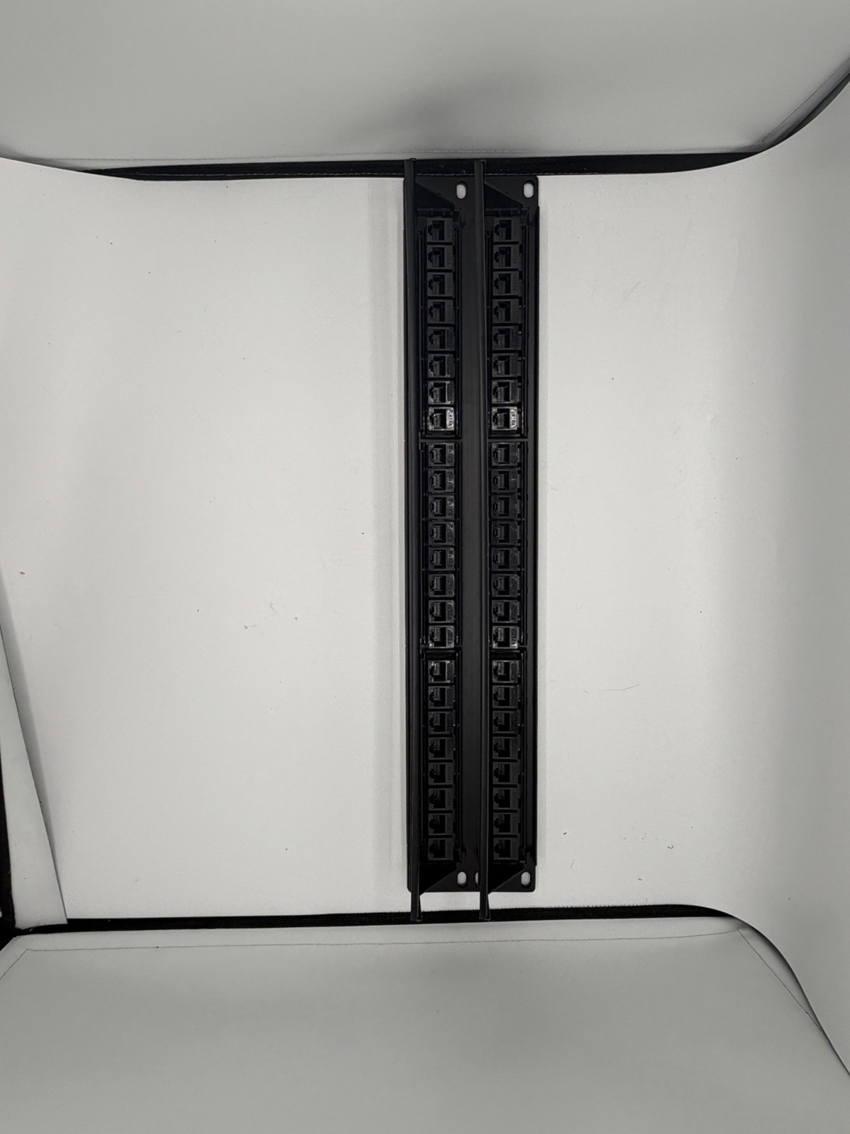 Rapink Patch Panel 48 Port Cat6A with inline keystone, Pass-Thru