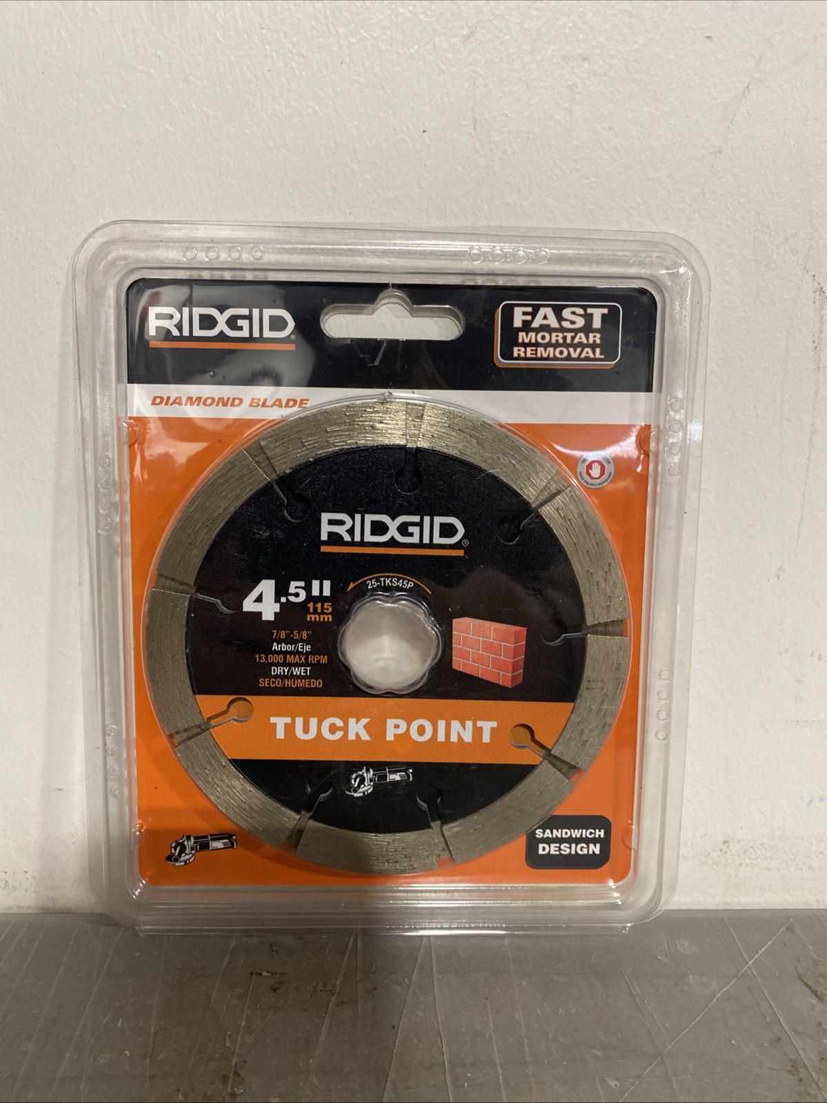 4-1/2 Morter Removal Sandwich Tuckpoint Diamond Blade