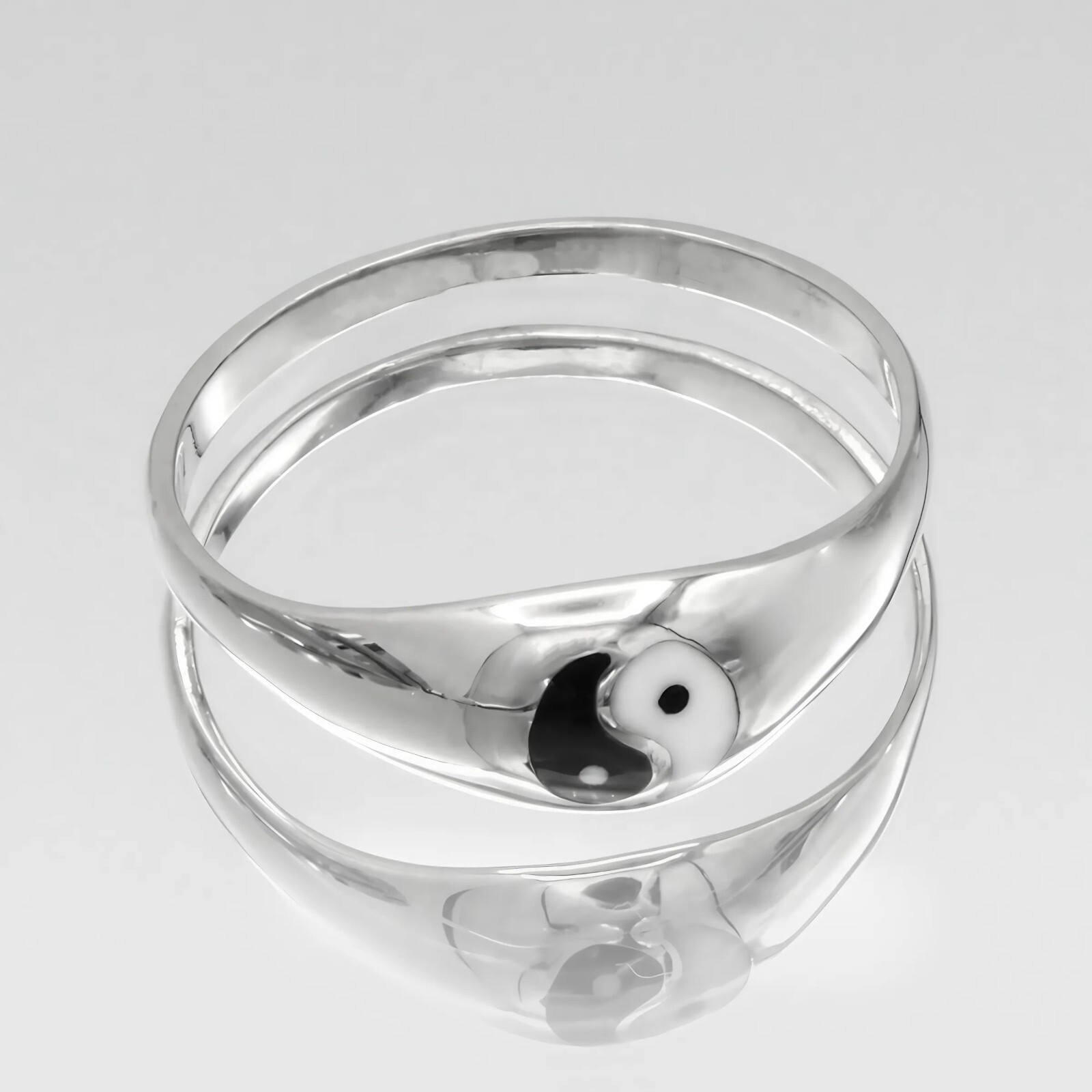 Yin Yang Ring for Women | 925 Sterling Silver Balance Jewelry | Taoist Symbol