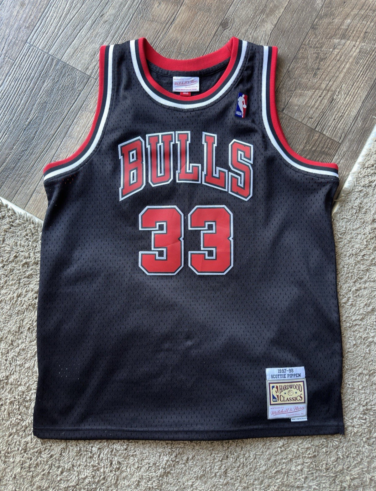 Mitchell & Ness Scottie Pippen Chicago Bulls #33 Hardwood Classics Jersey XL Bl…