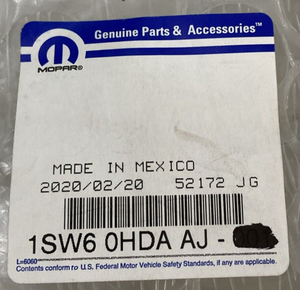 NEW GENUINE MOPAR 1SW60HDAAJ Visor, Right