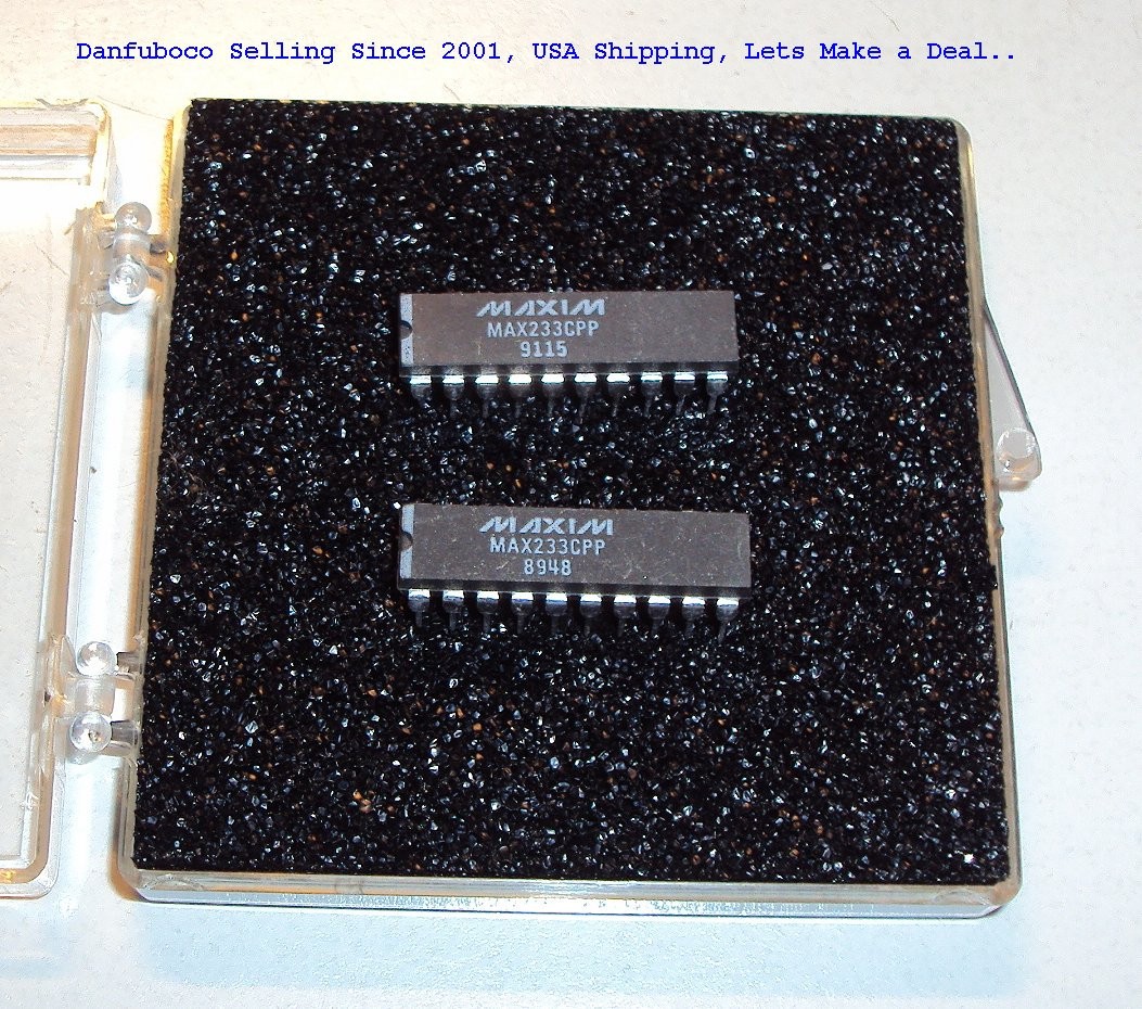 Maxim MAX233CPP MAX233 RS-232 line Drivers/Receivers NOS 20 pins dip LOT of 2