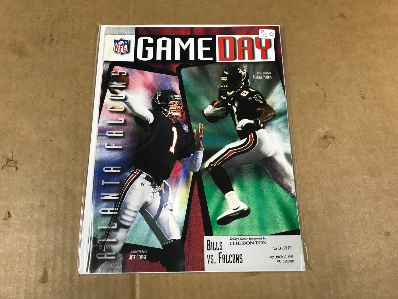 Vintage NFL GameDay Official Program - Bills vs. Falcons - November 12, 1995