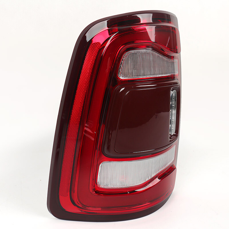 Pair For 2019-2024 Dodge RAM 2500 3500 Red Bezel LED Tail Lights w/ Blind Spot