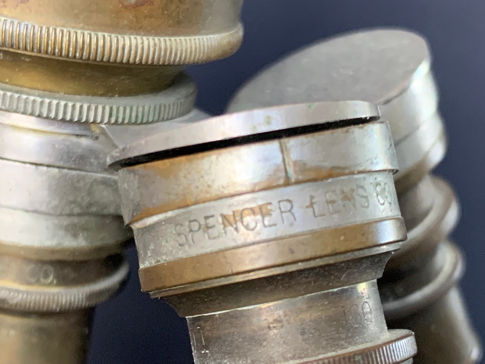 Antique Spencer Buffalo Brass Microscope As Is
