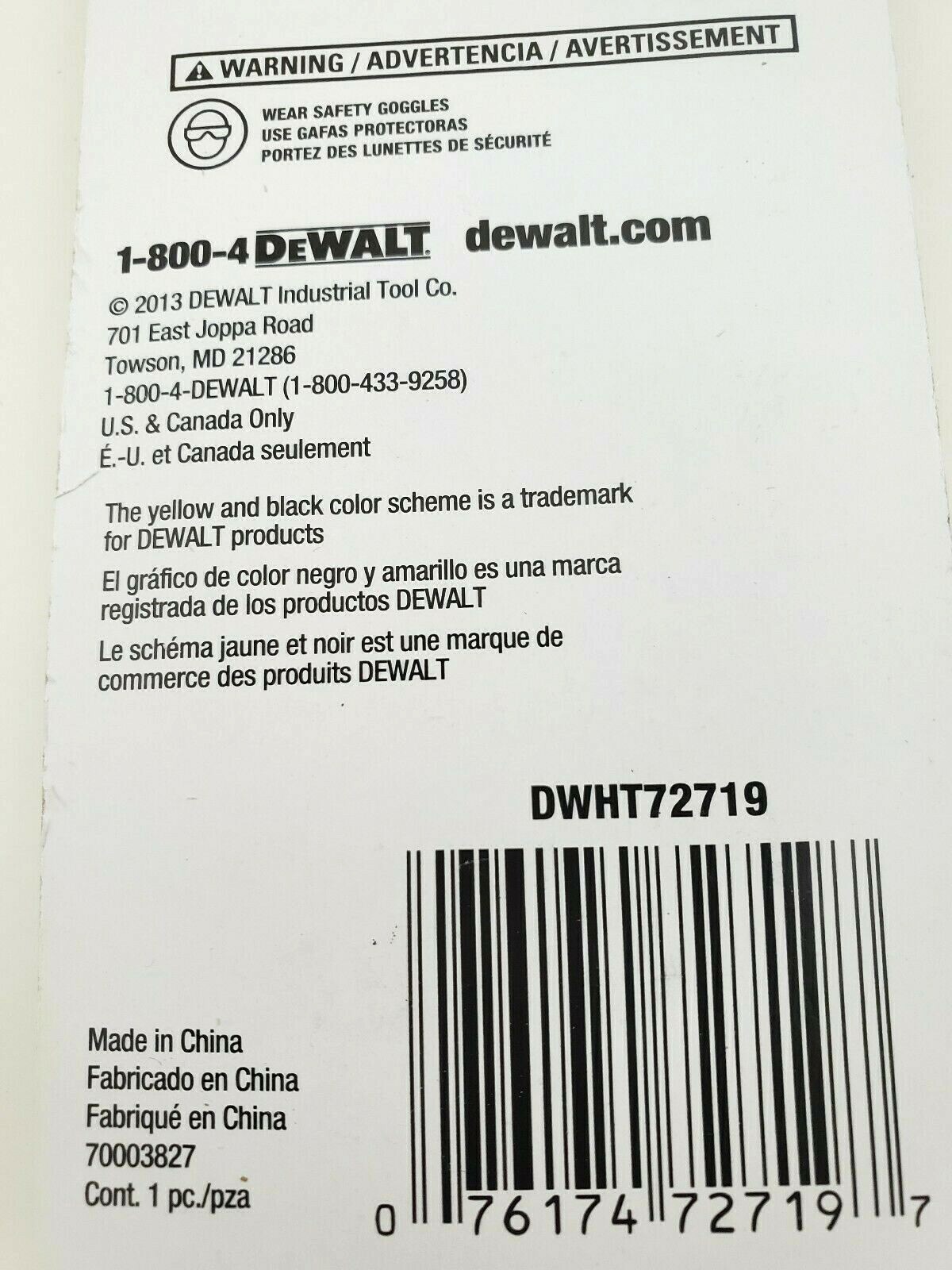 Lot of 5 Packs of 2 Dewalt DWHT72719 Blue Lumber Crayons